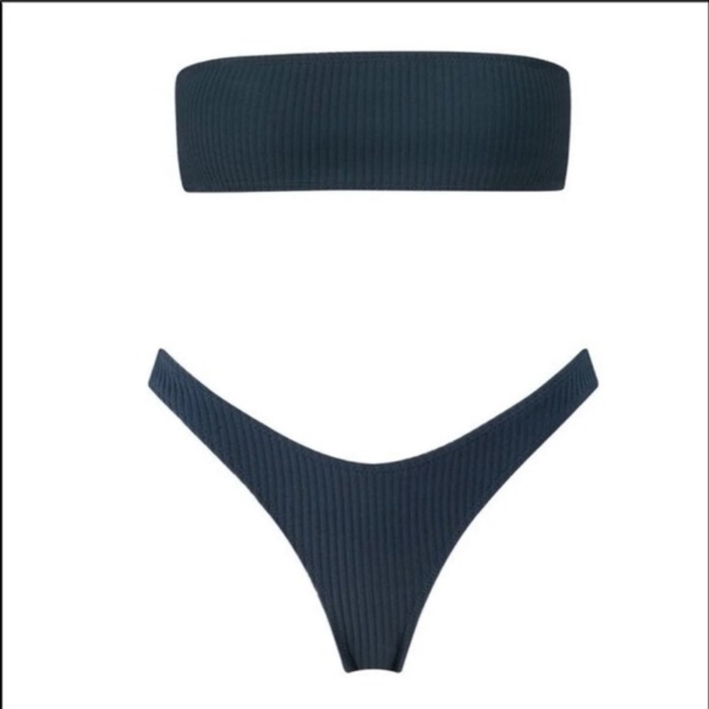 twinnie strapless triangl bikini set